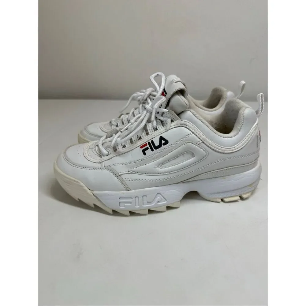 Fila Disruptor II Premium White Sneaker White Women’s Size 9 US See Description